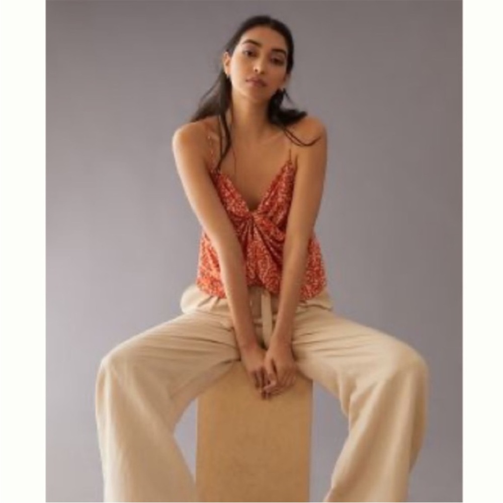 Urban Outfitters Orange Floral Cami NWT